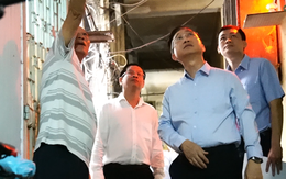 Phó Bí thư thành ủy Đặng Minh Thông khảo sát các chung cư cũ cần cải tạo ở phường An Đông