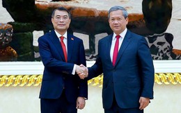 Thủ tướng Hun Manet chủ trì lễ đón Thủ tướng Lê Minh Hưng