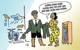 Đi làm mùa ngập: Đồ công sở để… tới nơi tính