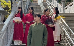 Lan tỏa giá trị văn hóa trong những bộ ảnh áo dài chào xuân