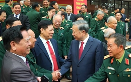 Tổng Bí thư Tô Lâm gặp mặt các tướng lĩnh quân đội nghỉ hưu, nghỉ công tác