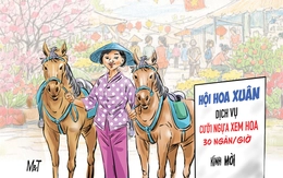 'Cưỡi ngựa xem hoa' theo đúng nghĩa đen, 30 ngàn/giờ