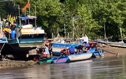 Ghe trên bờ lật đè một người tử vong