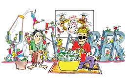 Tranh 'KOL làm từ thiện' đoạt giải nhất thi Vẽ tranh biếm Tuổi Trẻ Cười năm 2025