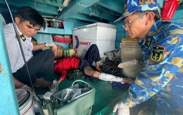 Nhà giàn DK1/10 kịp thời cấp cứu ngư dân bị thương nặng ngày mùng 6 Tết