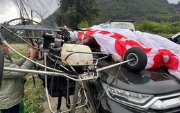 Nguyên nhân vụ dù lượn rơi trúng ô tô ở Hà Giang