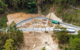 Cầu cạn vượt điểm sạt lở lớn trên đèo Mimosa Đà Lạt sắp thông xe