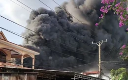 Cháy lớn kho chứa nệm ở xã Củ Chi