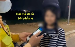 Cô gái vi phạm nồng độ cồn nhưng vẫn chống chế 'má đỏ vì em đánh phấn'