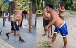 Chàng trai tấu hài bắt chước thanh niên bụng 6 múi trên mạng