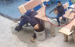 Thanh niên say thuốc lào, ngồi ngã cắm đầu vào thùng rác