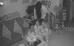 Đang xem phim kinh dị, 3 cô gái hú hồn khi thấy 'ma'