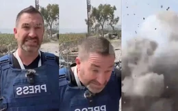 Video: Phóng viên Nga suýt chết khi Israel không kích Lebanon