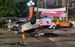 Tạm giữ tài xế Lexus tông liên hoàn 6 xe lúc nửa đêm