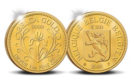 Bỉ ra mắt đồng xu vàng đầu tiên, được đúc từ vàng 24 carat