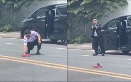 'Tổng tài' mất điện thoại vì sống ảo giữa đường