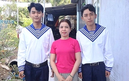 Cặp song sinh vào hải quân để rèn luyện