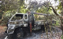 Xe tải cẩu vướng dây điện, tài xế bị điện giật tử vong