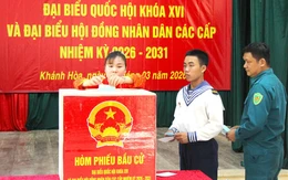 20 điểm bầu cử tại Trường Sa hoàn thành bầu cử sớm