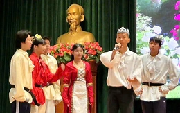 Học sinh Trần Đại Nghĩa hóa trang nhân vật phim, lồng tiếng bằng nhiều ngôn ngữ