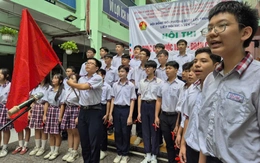 Sân trường TP.HCM rộn ràng với hội thi hát Quốc ca, Đội ca