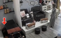 Nữ nhân viên trốn khi đến giờ nghỉ trưa mà khách còn vào