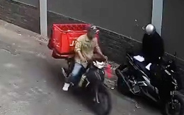 Video xe máy cùng giỏ hàng của nam shipper bị trộm, đã bắt được nghi phạm