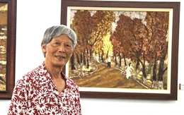 Người đàn ông hơn 60 năm nhặt lá rụng, vỏ hành để 'vẽ' tranh