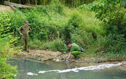 Công an vào cuộc vụ nước giếng đổi sang màu tím ở Thanh Hóa