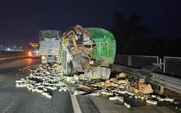 Xe tải tông xe đầu kéo đang dừng ở làn khẩn cấp làm 1 người chết, Cục CSGT phát cảnh báo