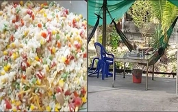 Chờ con gái rang cơm xong, bố mẹ ngủ lúc nào không hay