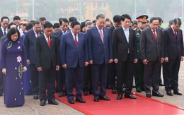 Lãnh đạo Đảng, Nhà nước, đại biểu Quốc hội vào lăng viếng Chủ tịch Hồ Chí Minh