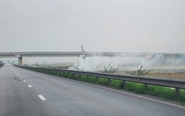 Hơn 100km dày đặc khói đốt đồng trên cao tốc Bắc - Nam