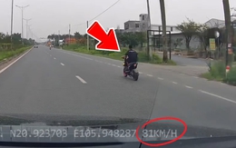 Tài xế lái ô tô 84km/h hú hồn khi xe đạp điện vượt mặt 'trong một nốt nhạc'