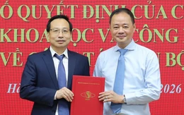 PGS.TS Hoàng Anh Sơn được bổ nhiệm làm Giám đốc Học viện Khoa học và Công nghệ