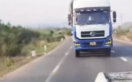 Tài xế xe tải lạng lách, không chấp hành hiệu lệnh cảnh sát giao thông bị phạt 64 triệu đồng