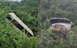 Xe khách lao xuống vực ở Tuyên Quang