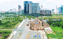 Toàn cảnh thi công các tuyến đường huyết mạch trong khu đô thị Thủ Thiêm