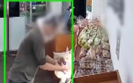 Trùm túi ni lông lên đầu né camera, người đàn ông trộm 50 ổ bánh mì