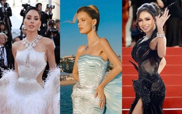 Hoa hậu Thế giới Krystyna Pyszková chọn đầm của Lê Thanh Hòa xuất hiện tại Cannes