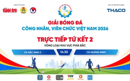 Trực tiếp: CĐ Bắc Ninh 3 gặp CĐ Quảng Ninh - Tứ kết Vòng loại khu vực phía Bắc | Giải Bóng đá công nhân, viên chức Việt Nam 2026