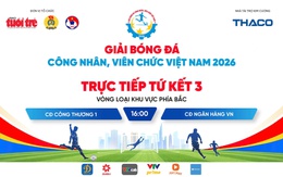 Trực tiếp: CĐ Công Thương VN 1 gặp CĐ Ngân Hàng VN - Tứ kết Vòng loại khu vực phía Bắc | Giải Bóng đá công nhân, viên chức Việt Nam 2026