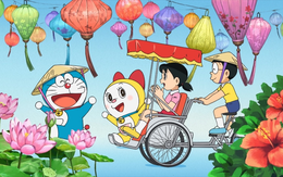 Tập đặc biệt Doraemon lên sóng Nhật Bản, đậm chất Việt với áo dài, nón lá và bánh mì