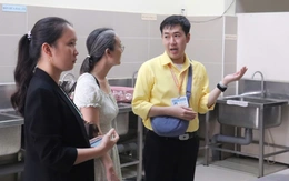 Phụ huynh xin xem bếp ăn bán trú khi chọn trường vào lớp 1 cho con