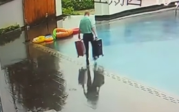 Ông chú ướt sũng vì chiếc hồ bơi bỗng dưng xuất hiện