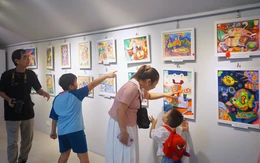 1-6 dắt con đi xem tranh, trở về miền tuổi thơ trong trẻo