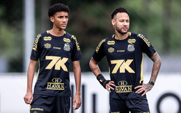 Neymar mất bình tĩnh vì pha rê bóng của con trai Robinho
