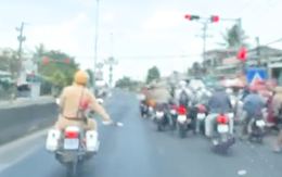 Cảnh sát dẫn đường 25km đưa người bệnh đi cấp cứu kịp thời giữa ùn tắc ngày lễ