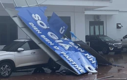 Mưa gió giật đổ biển hiệu ở Điện Biên, cảnh báo dông lốc nhiều vùng trên cả nước