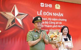 SHB nhận bằng khen của Bộ Công an về phong trào bảo vệ an ninh Tổ quốc